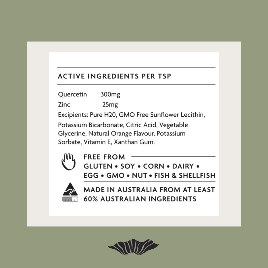 Liposomal Quercetin/Zinc